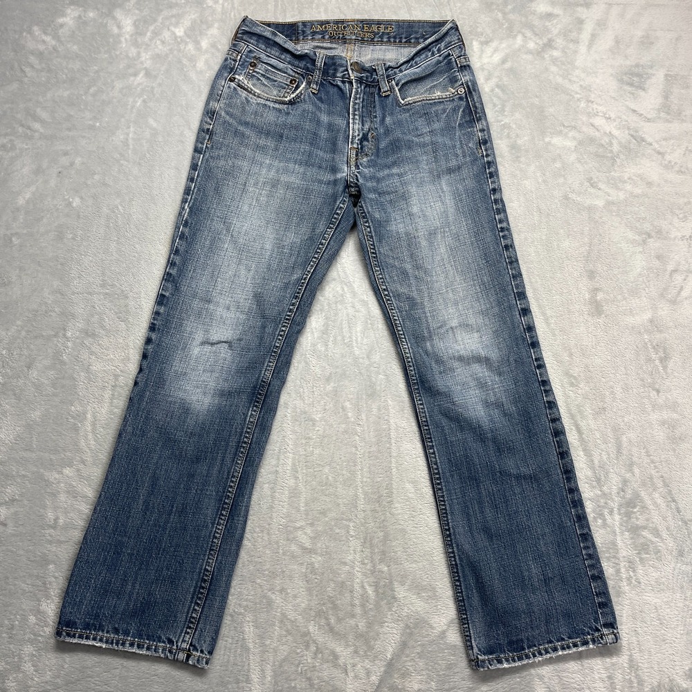 American Eagle Jeans Mens 26/28 Blue Denim Original Straight Leg Streetwear